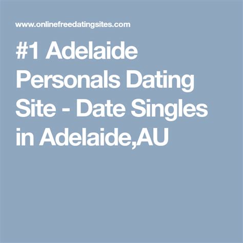 Adelaide dating services